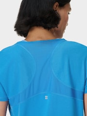 Sweaty Betty Blue Breathe Easy T-Shirt - Image 2 of 7