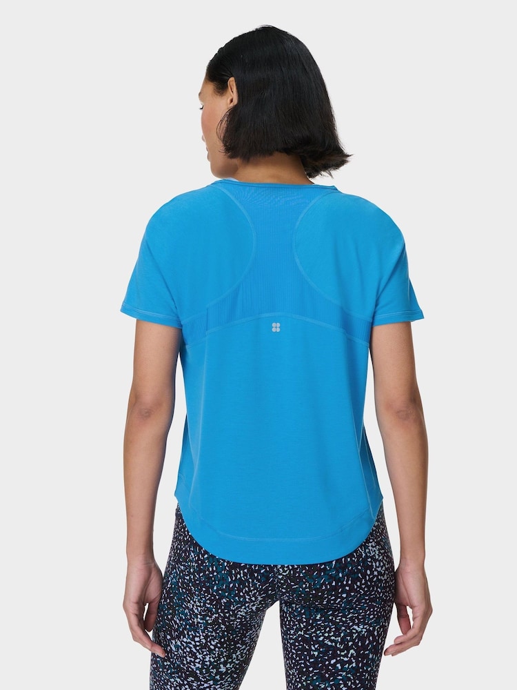 Sweaty Betty Blue Breathe Easy T-Shirt - Image 2 of 7