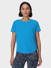 Sweaty Betty Blue Breathe Easy T-Shirt - Image 4 of 7