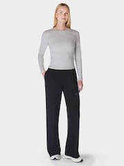Sweaty Betty Black 32 inch inside seam At Ease Wide Leg 30" Trousers - Image 6 of 7
