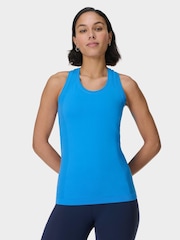 Sweaty Betty Blue Athlete Seamless Workout Tank Top - Image 1 of 5