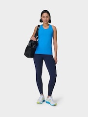 Sweaty Betty Blue Athlete Seamless Workout Tank Top - Image 4 of 5