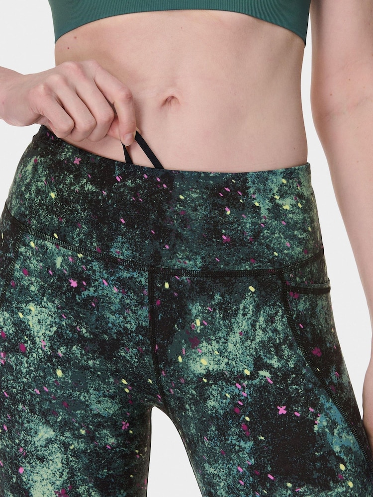 Sweaty Betty Dark Green Power 7/8 Workout Leggings - Image 2 of 8