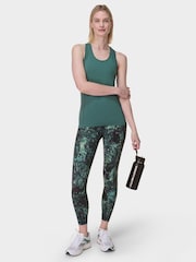 Sweaty Betty Dark Green Power 7/8 Workout Leggings - Image 5 of 8