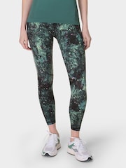 Sweaty Betty Dark Green Power 7/8 Workout Leggings - Image 7 of 8
