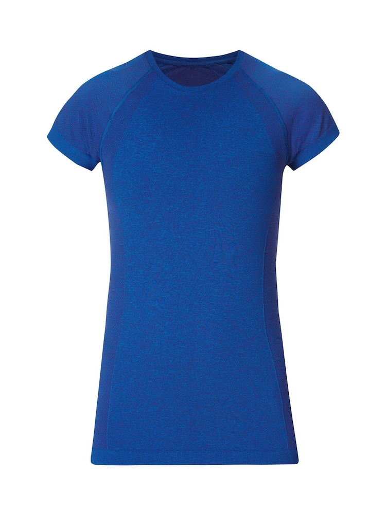 Sweaty Betty Blue Athlete Seamless Workout T-Shirt - Image 7 of 7