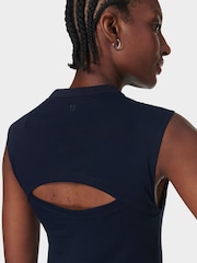 Sweaty Betty Blue Flow Racer 100% Cotton Dress - Image 2 of 6