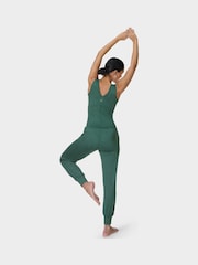 Sweaty Betty Green 29 inch inside seam Gaia 27 Performance Yoga Trousers - Image 6 of 7