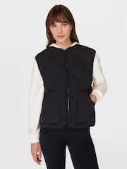 Sweaty Betty Black On The Move Gilet - Image 1 of 6