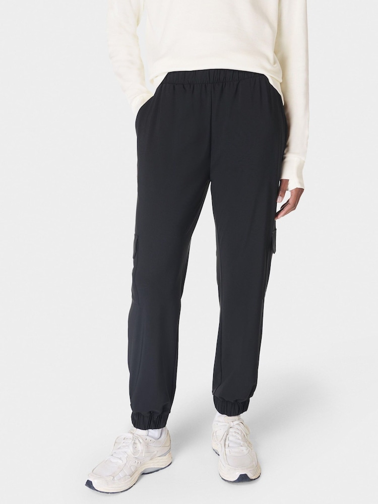 Sweaty Betty Black Explorer Cargo Joggers - Image 4 of 7