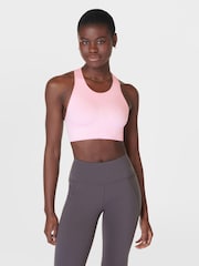 Sweaty Betty Pink Stamina Seamless Sports Bra - Image 1 of 7