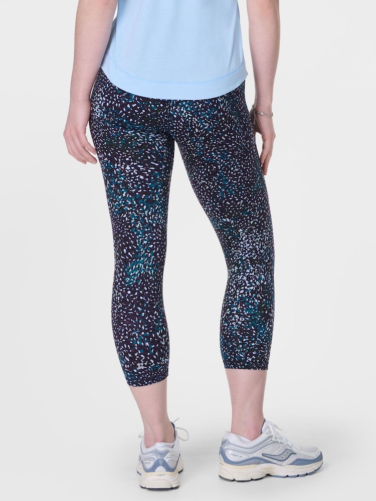 Sweaty Betty Light Blue Power Cropped Workout Leggings - Image 2 of 8