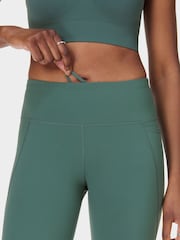 Sweaty Betty Green 7/8 Length Power Embossed Workout Leggings - Image 2 of 10