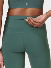 Sweaty Betty Green 7/8 Length Power Embossed Workout Leggings - Image 4 of 10