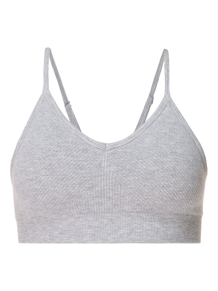 Sweaty Betty Grey Soft Ribbed Bra - Image 7 of 7