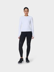 Sweaty Betty Black Power Perforated Mesh Workout Leggings - Image 3 of 9