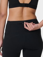 Sweaty Betty Black Power Perforated Mesh Workout Leggings - Image 6 of 9