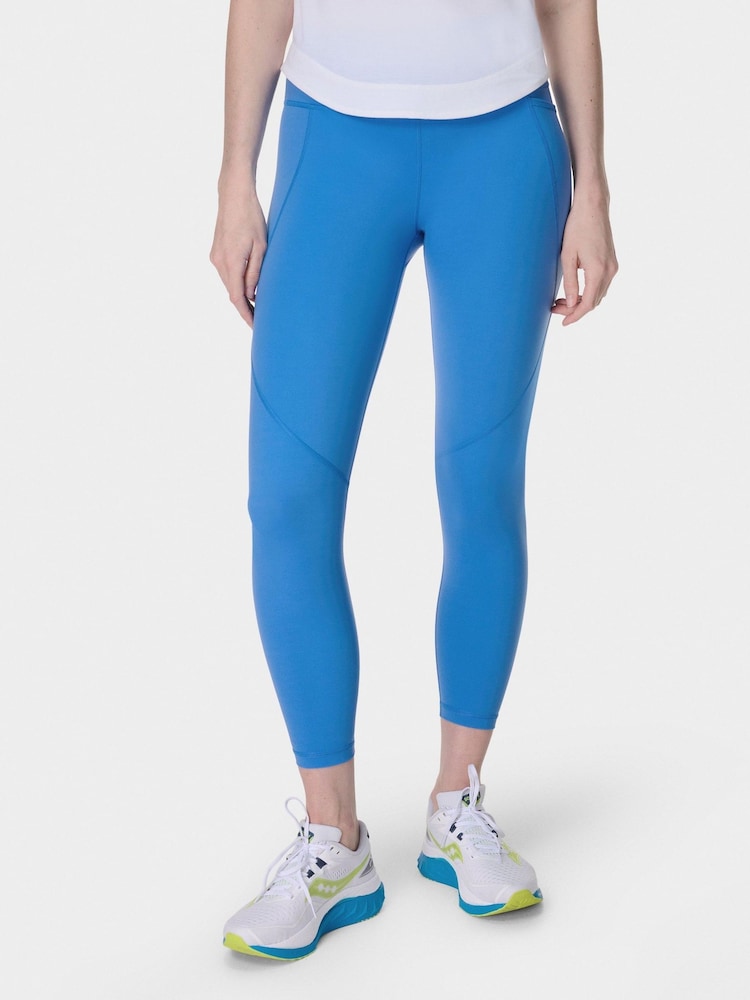 Sweaty Betty Light Blue 7/8 Length Power Workout Leggings - Image 1 of 9