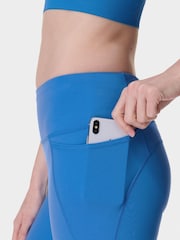 Sweaty Betty Light Blue 7/8 Length Power Workout Leggings - Image 2 of 9