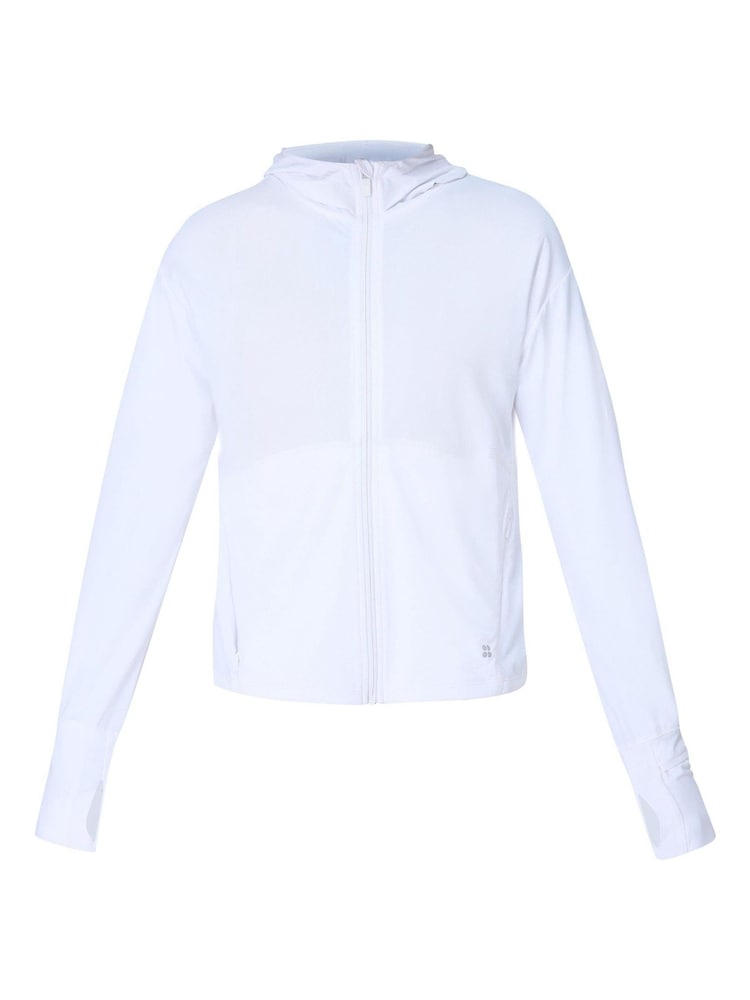 Sweaty Betty White UV Lightweight Zip-Up Sweatshirt - Image 7 of 7
