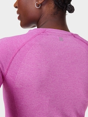 Sweaty Betty Pink Athlete Seamless Workout Long Sleeve Top - Image 2 of 7