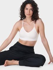 Sweaty Betty White Soft Ribbed Bra - Image 1 of 7
