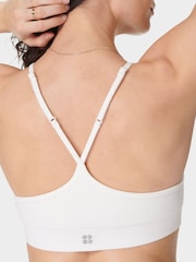 Sweaty Betty White Soft Ribbed Bra - Image 2 of 7