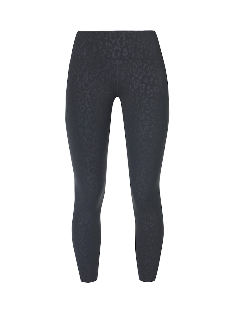 Sweaty Betty Grey Full Length Power Embossed Workout Leggings - Image 8 of 8