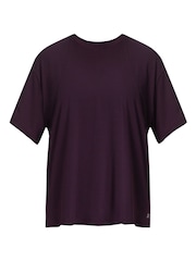 Sweaty Betty Purple Soft Flow Studio T-Shirt - Image 6 of 6