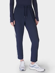 Sweaty Betty Blue Explorer Side Stripe 27" Trousers - Image 1 of 6