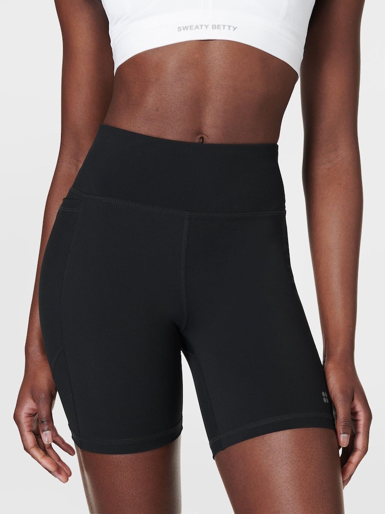 Sweaty Betty Black Zero Gravity 6" Run Shorts - Image 2 of 9