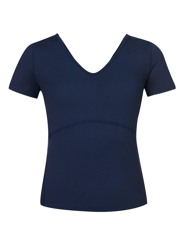 Azul - Sweaty Betty Camiseta Gaia V-Neck - Imagem 7 de 7