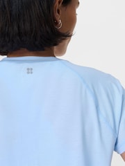 Sweaty Betty Blue Breathe Easy Flexi Train T-Shirt - Image 5 of 7