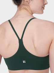 Sweaty Betty Green Spirit Restored Seamless Yoga Bra - Image 6 of 7