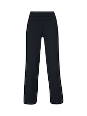 Sweaty Betty Black Gaia 32" Wide Leg Performance Yoga Trousers - Image 7 of 7