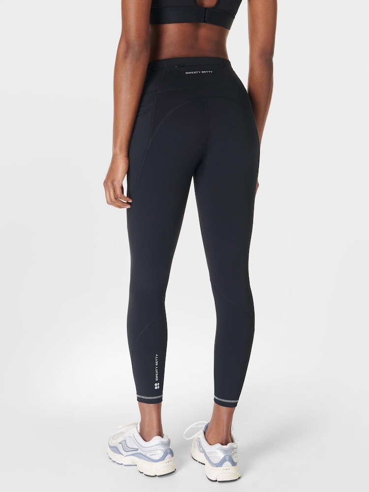 Sweaty Betty Black Dark 7/8 Length Power Pro Workout Leggings - Image 2 of 9