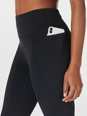 Sweaty Betty Black Dark 7/8 Length Power Pro Workout Leggings - Image 7 of 9
