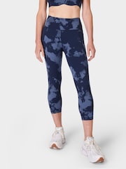 Sweaty Betty Blue Power Cropped Workout Leggings - Image 1 of 8