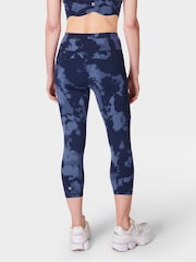 Sweaty Betty Blue Power Cropped Workout Leggings - Image 2 of 8