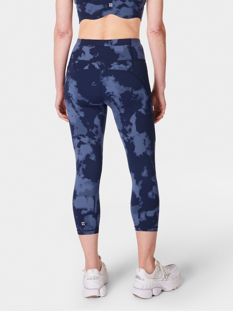 Sweaty Betty Blue Power Cropped Workout Leggings - Image 2 of 8