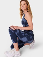 Sweaty Betty Blue Power Cropped Workout Leggings - Image 4 of 8