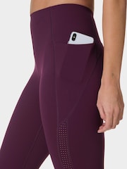 Sweaty Betty Purple 7/8 Length Power Pro Workout Leggings - Image 3 of 9