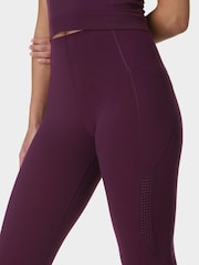 Sweaty Betty Purple 7/8 Length Power Pro Workout Leggings - Image 8 of 9