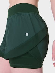 Sweaty Betty Green Tempo Run Shorts - Image 6 of 8