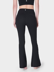 Sweaty Betty Black Supersoft 34 Flare Yoga Trousers - Image 2 of 8