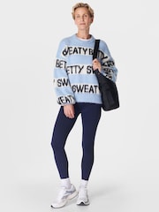 Sweaty Betty Blue Therma Boost Heat Tech Walking Leggings - Image 4 of 9