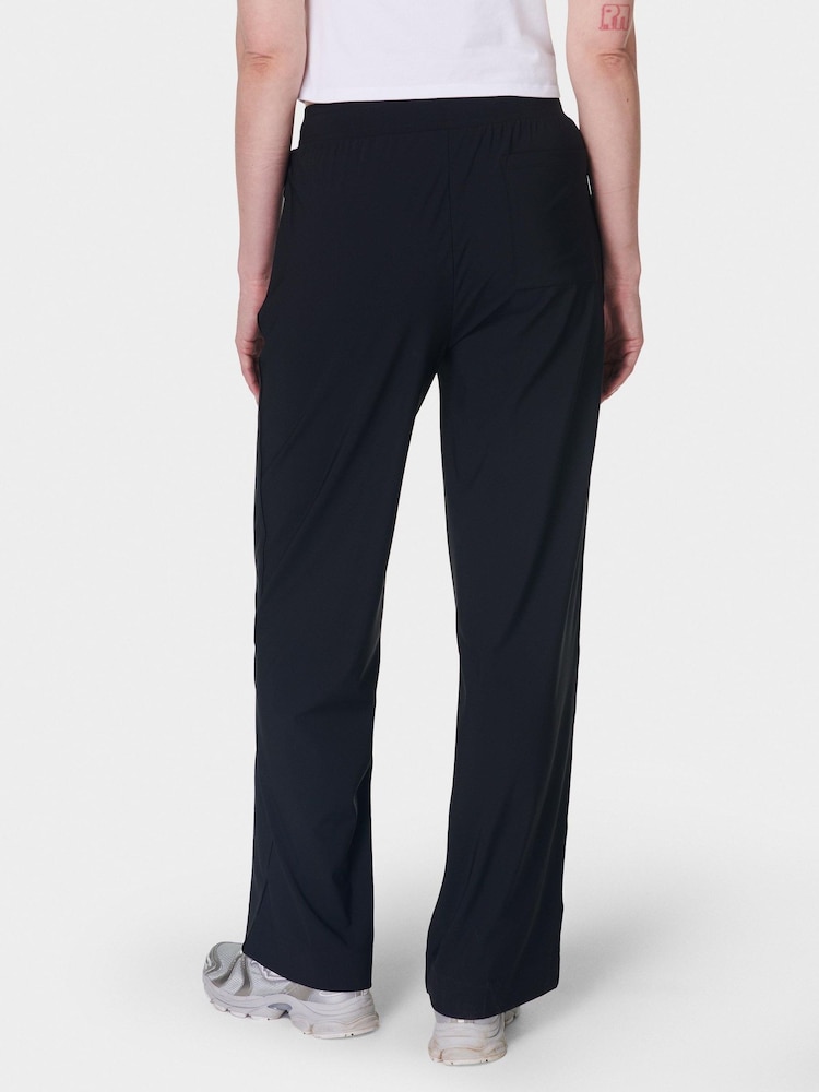 Sweaty Betty Black 30 inch inside seam Explorer Wide Leg 30" Trousers - Image 2 of 7