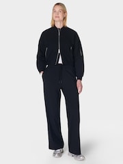 Sweaty Betty Black 30 inch inside seam Explorer Wide Leg 30" Trousers - Image 3 of 7