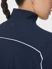 Sweaty Betty Blue Anytime Explorer Zip-Up Sweat Top - Image 6 of 8