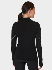 Sweaty Betty Black Infinity Merino Long Sleeve Running Top - Image 2 of 7
